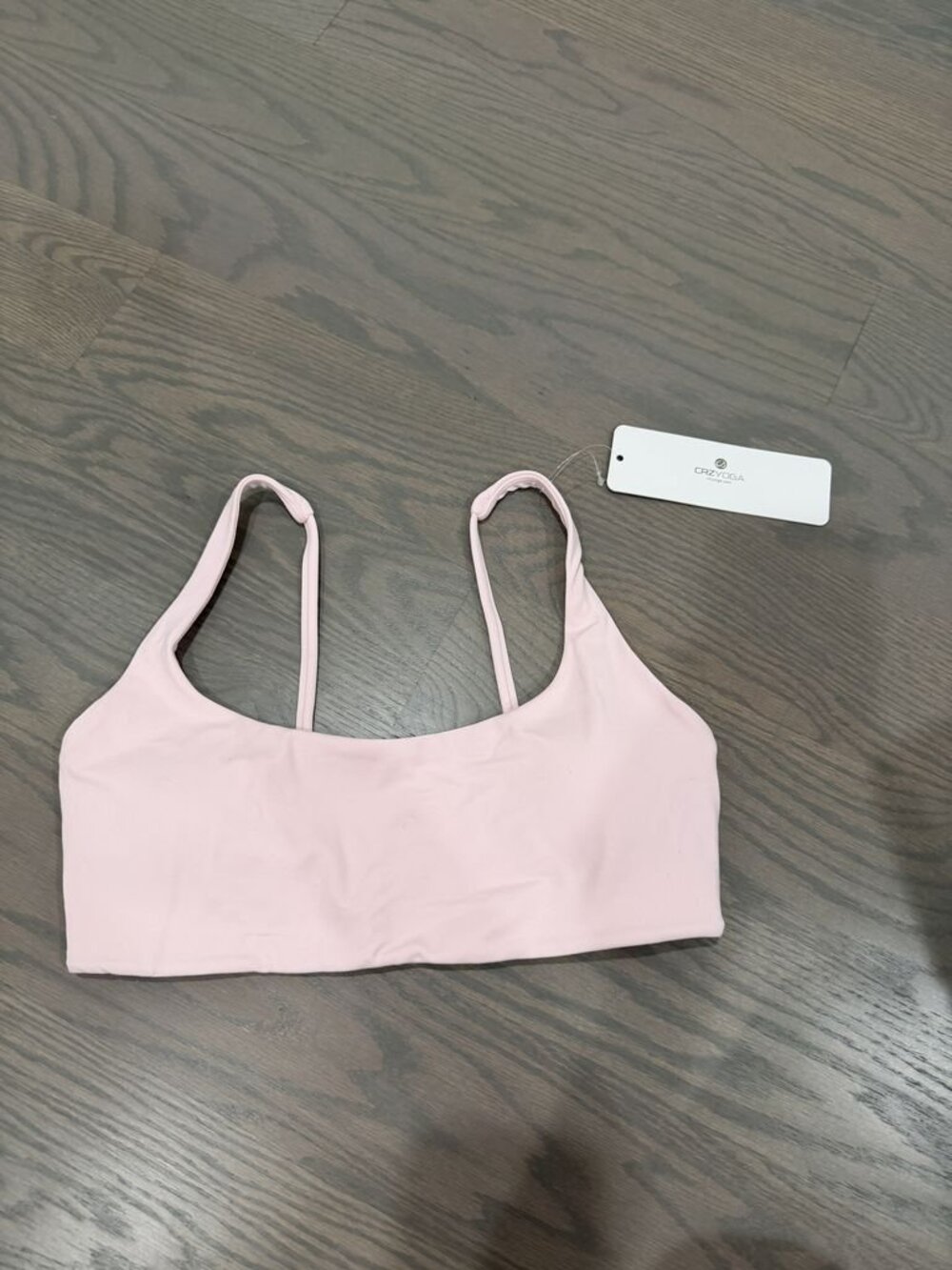CRZ YOGA Butterbreeze Spaghetti Strap Bra - Strawberry Pink